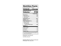 Product Image: Fulton's Finest Wild Colossal Dry Sea Scallops - 1lb